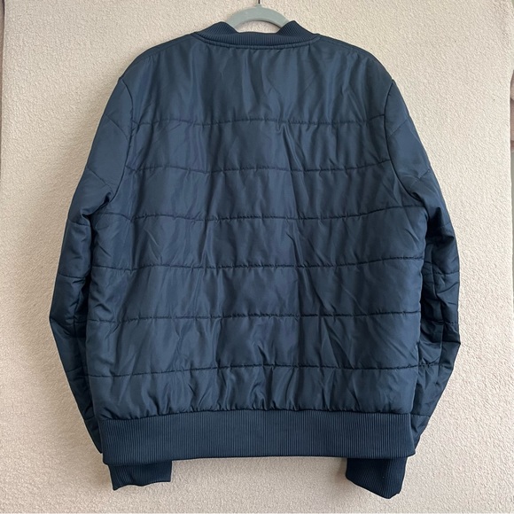 US Polo Assn Puffy Bomber Varsity Jacket-Navy Blue-Men’s L/Large-Casual-Winter - Picture 3 of 11